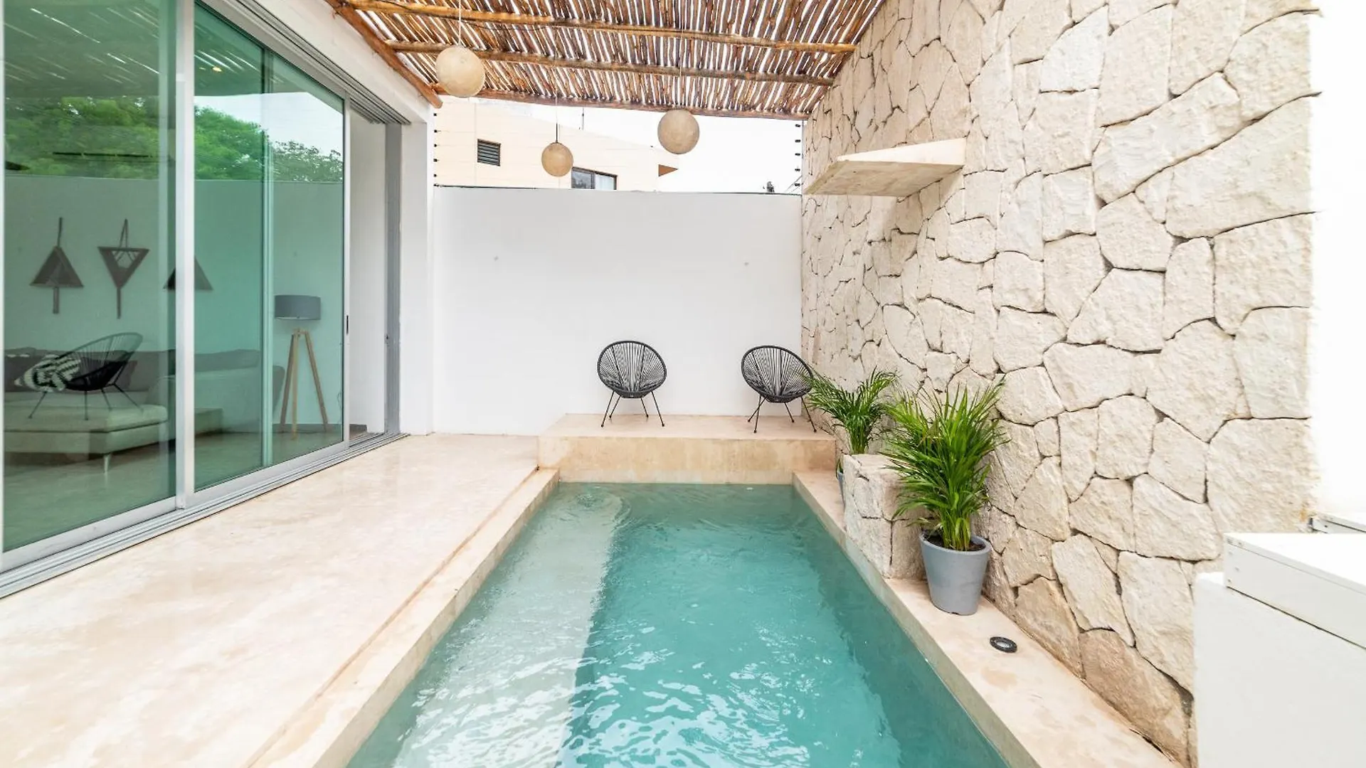 Relaxing 2 Bedroom Apartement In The Center Of Tulum With Private Pool And Terrace 0*,